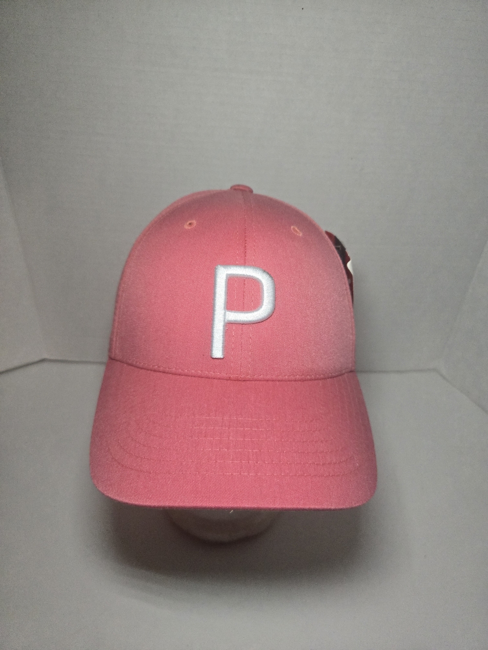 Puma Pink Baseball Cap with White P Emblem